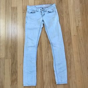 DKNY light skinny jeans